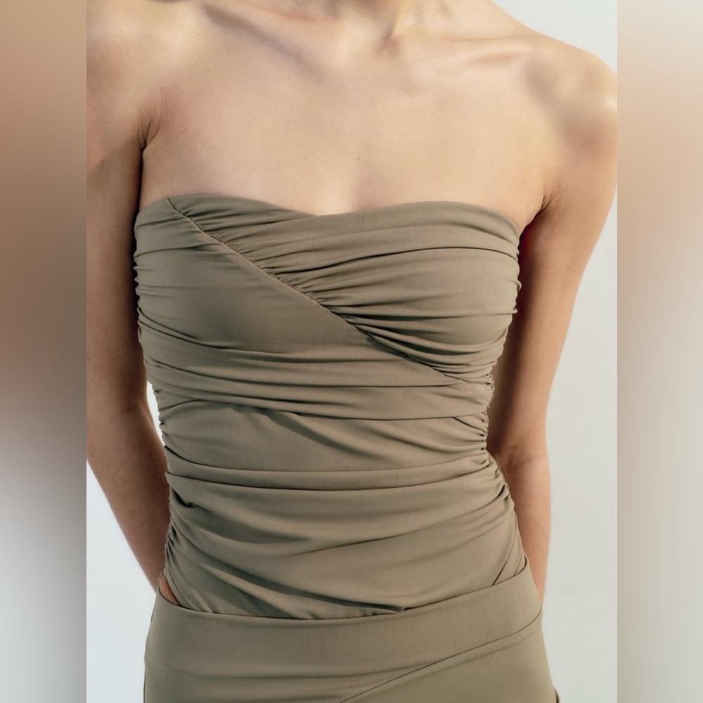 ZARA…elastic bandeau bodysuit